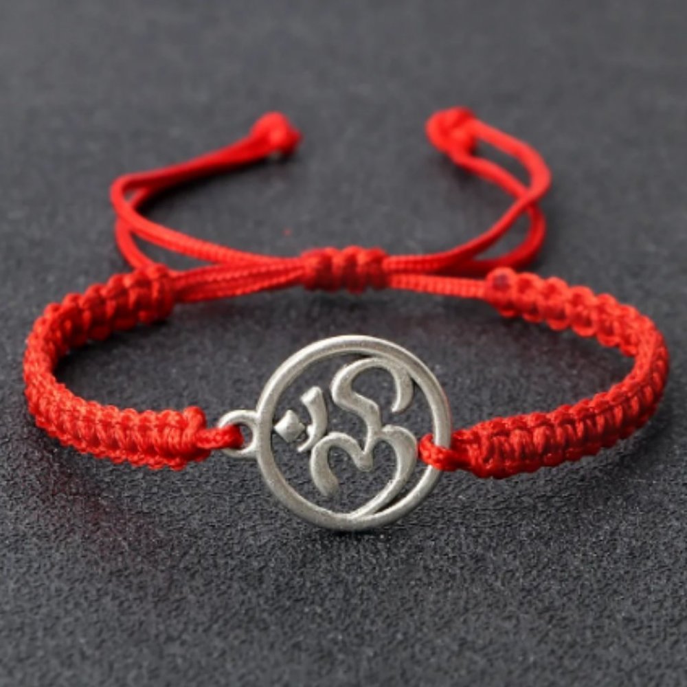 Om Bracelet,Yoga Bracelet,Drawstring Bracelet,Multicolor Strings Available